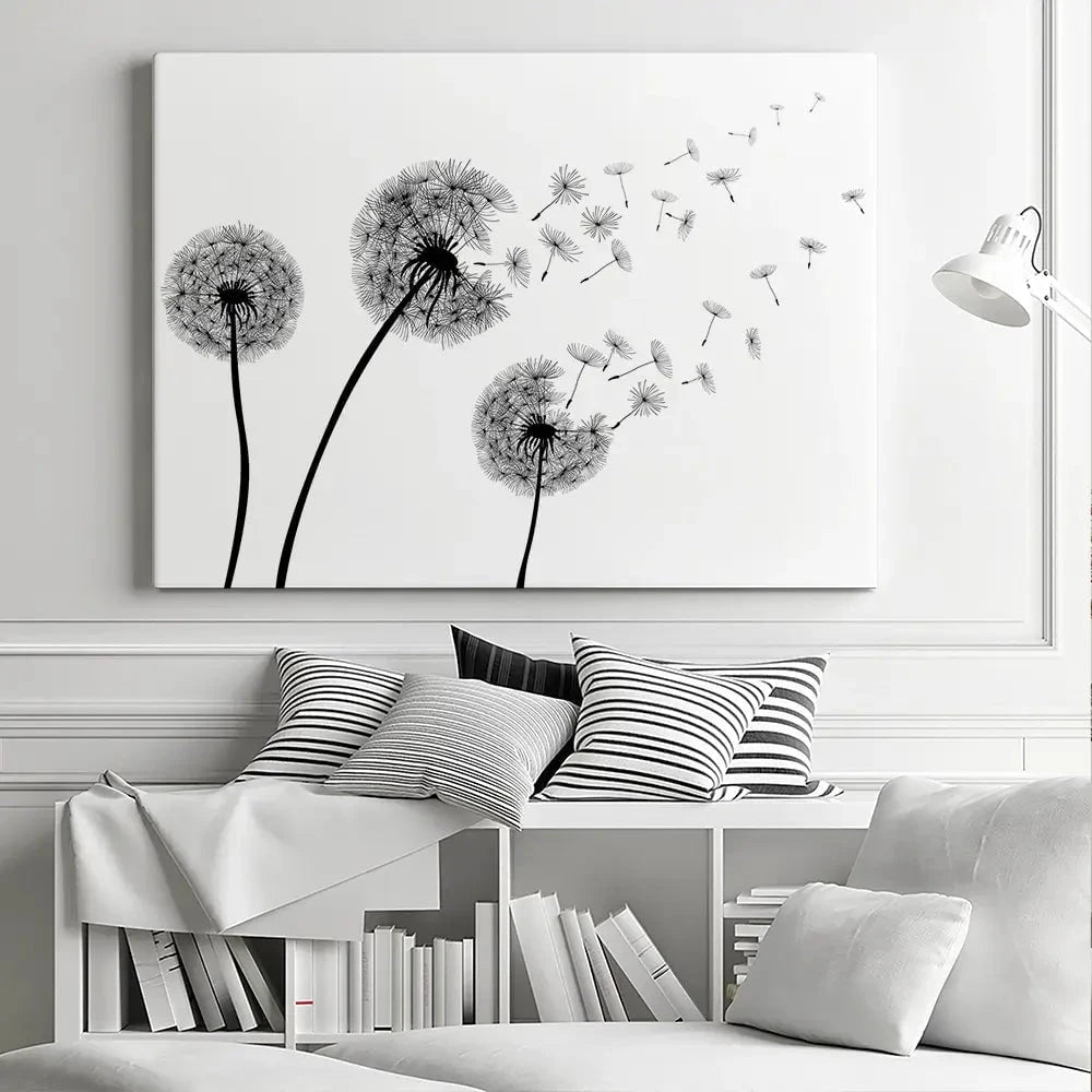 Dandelions Canvas Print Dandelions Canvas Print wall art product Pavlo S / Shutterstock