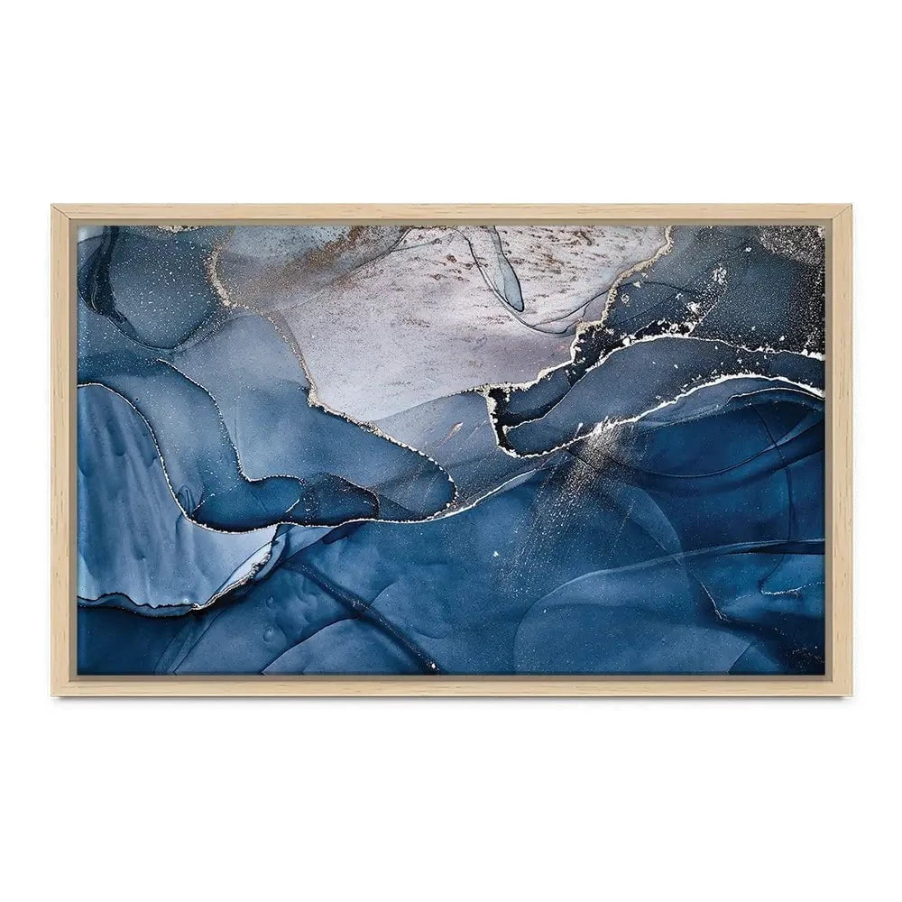 Dark Blue Marble Canvas Print Dark Blue Marble Canvas Print | Dark Blue Marble Canvas Wall Art wall art product djero.adlibeshe yahoo.com / Shutterstock