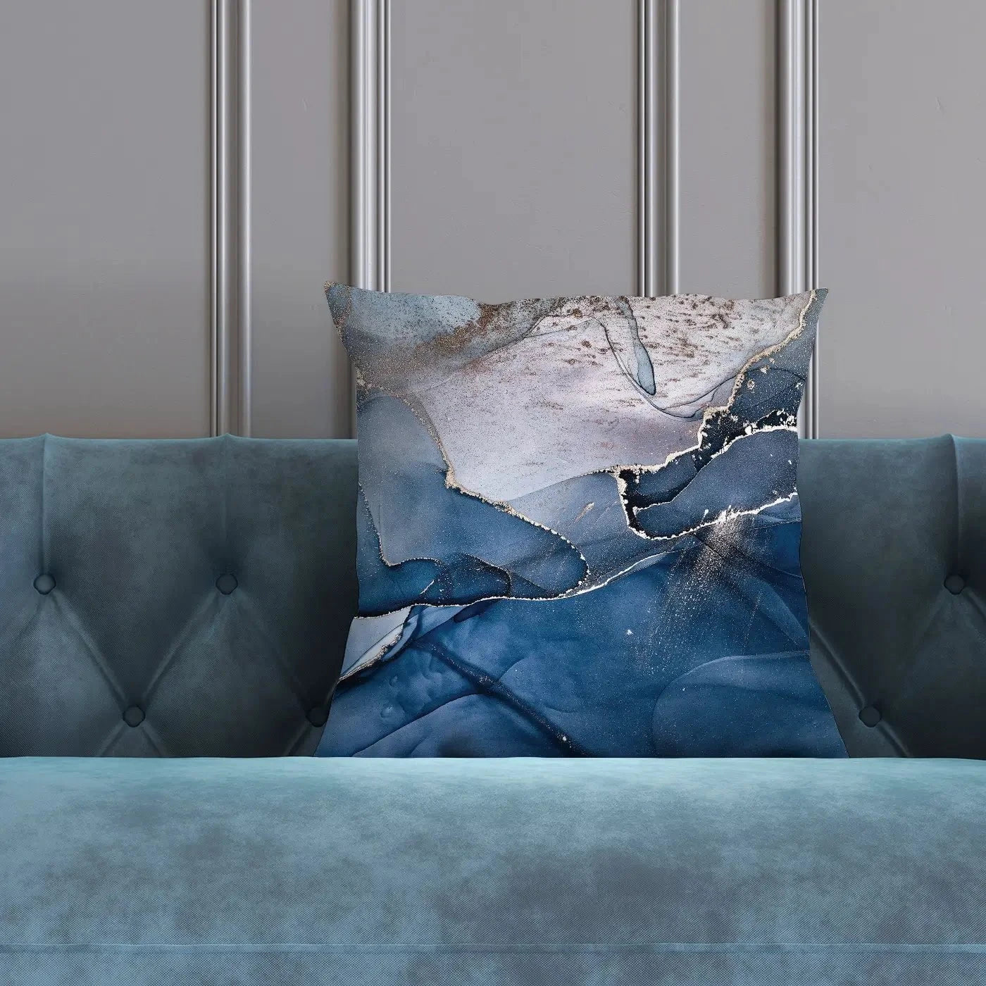 Dark Blue Marble Cushion Dark Blue Marble Cushion wall art product djero.adlibeshe yahoo.com / Shutterstock