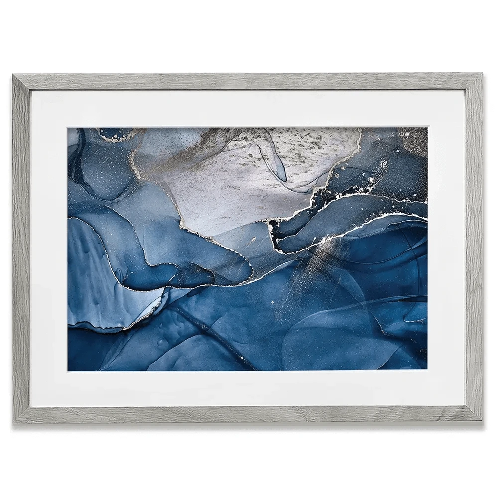 Dark Blue Marble Framed Art Print Dark Blue Marble Framed Art Print wall art product djero.adlibeshe yahoo.com / Shutterstock