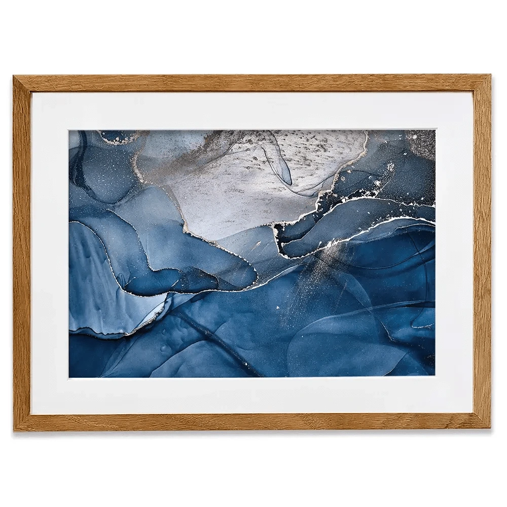 Dark Blue Marble Framed Art Print Dark Blue Marble Framed Art Print wall art product djero.adlibeshe yahoo.com / Shutterstock