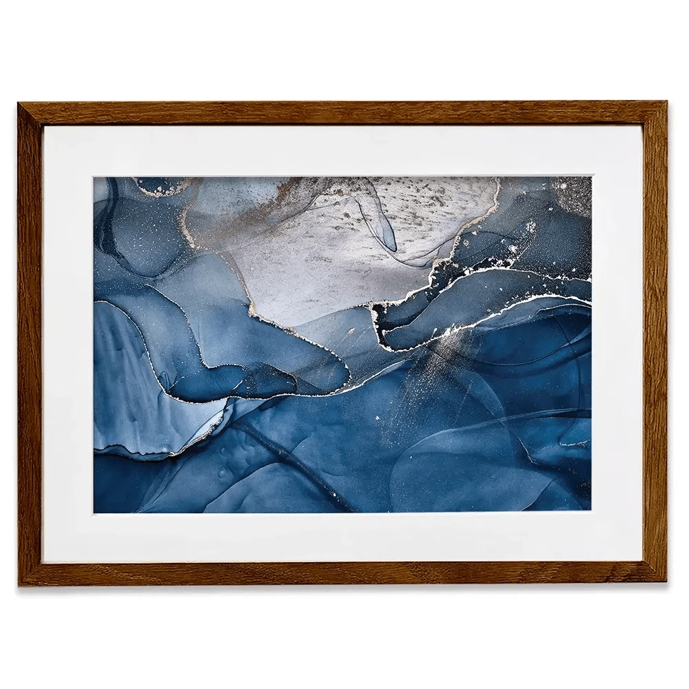 Dark Blue Marble Framed Art Print Dark Blue Marble Framed Art Print wall art product djero.adlibeshe yahoo.com / Shutterstock