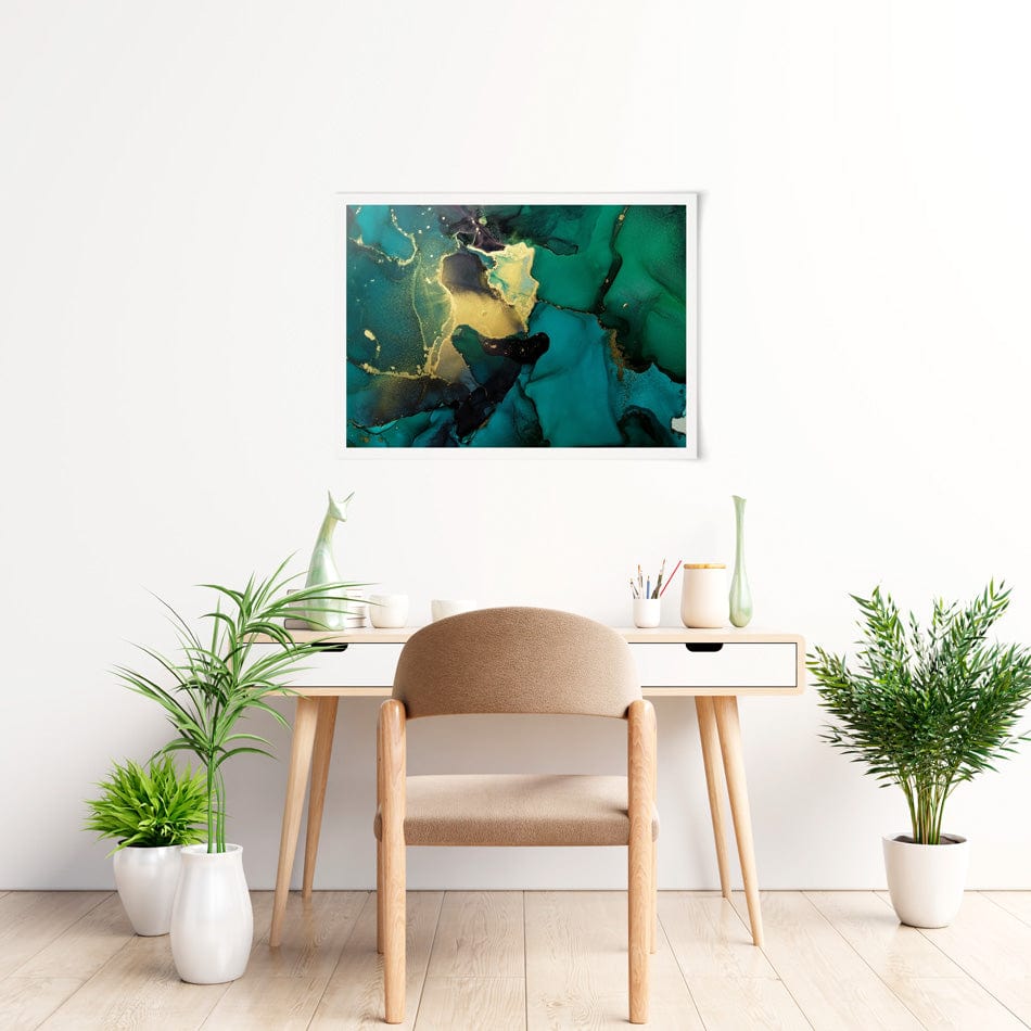 Dark Green Marble Art Print wall art product coldsun777 / Shutterstock