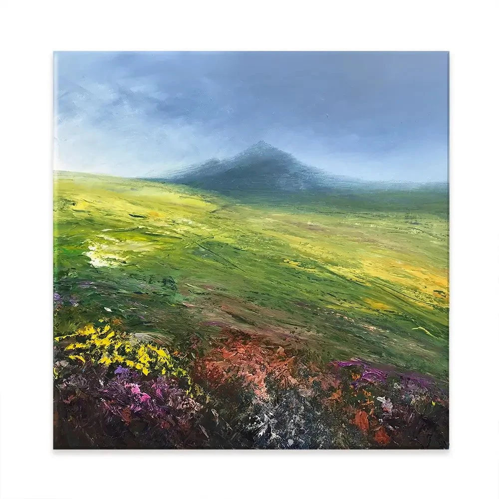 Dartmoor Walk Square Canvas Print Dartmoor Walk Square Canvas Print wall art product Laure Bury