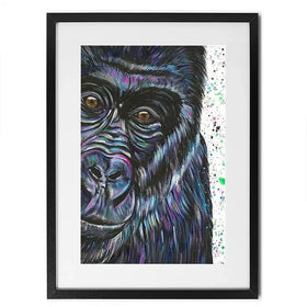 Daryl The Silverback Framed Art Print Daryl The Silverback Framed Art Print wall art product Emma LC Art