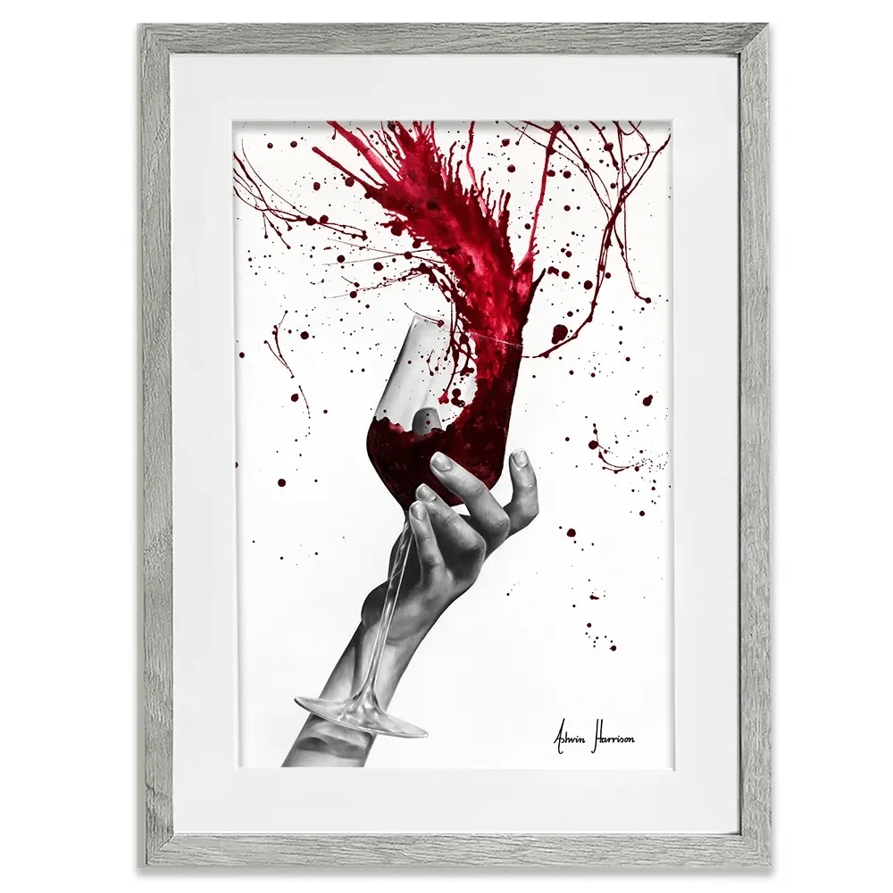 Deep Red Swirl Framed Art Print Deep Red Swirl Framed Art Print wall art product Ashvin Harrison