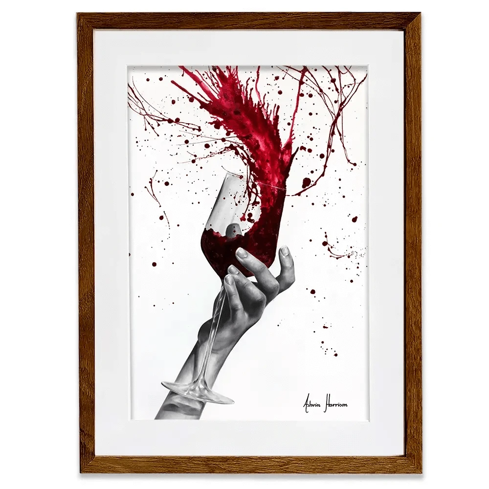 Deep Red Swirl Framed Art Print Deep Red Swirl Framed Art Print wall art product Ashvin Harrison