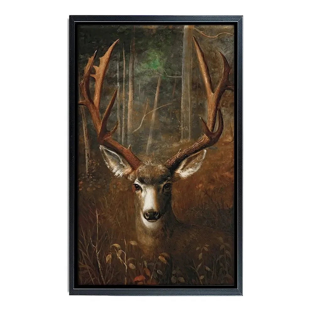 Deer In The Dark Canvas Print Deer In The Dark Canvas Print wall art product Arlington Prints - Independent