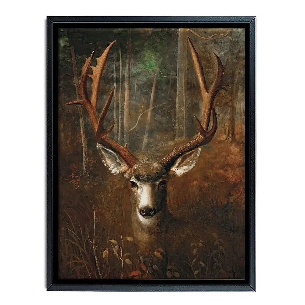 Deer In The Dark Canvas Print Deer In The Dark Canvas Print wall art product Arlington Prints - Independent