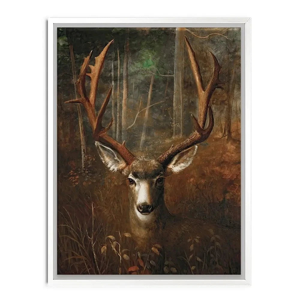 Deer In The Dark Canvas Print Deer In The Dark Canvas Print wall art product Arlington Prints - Independent