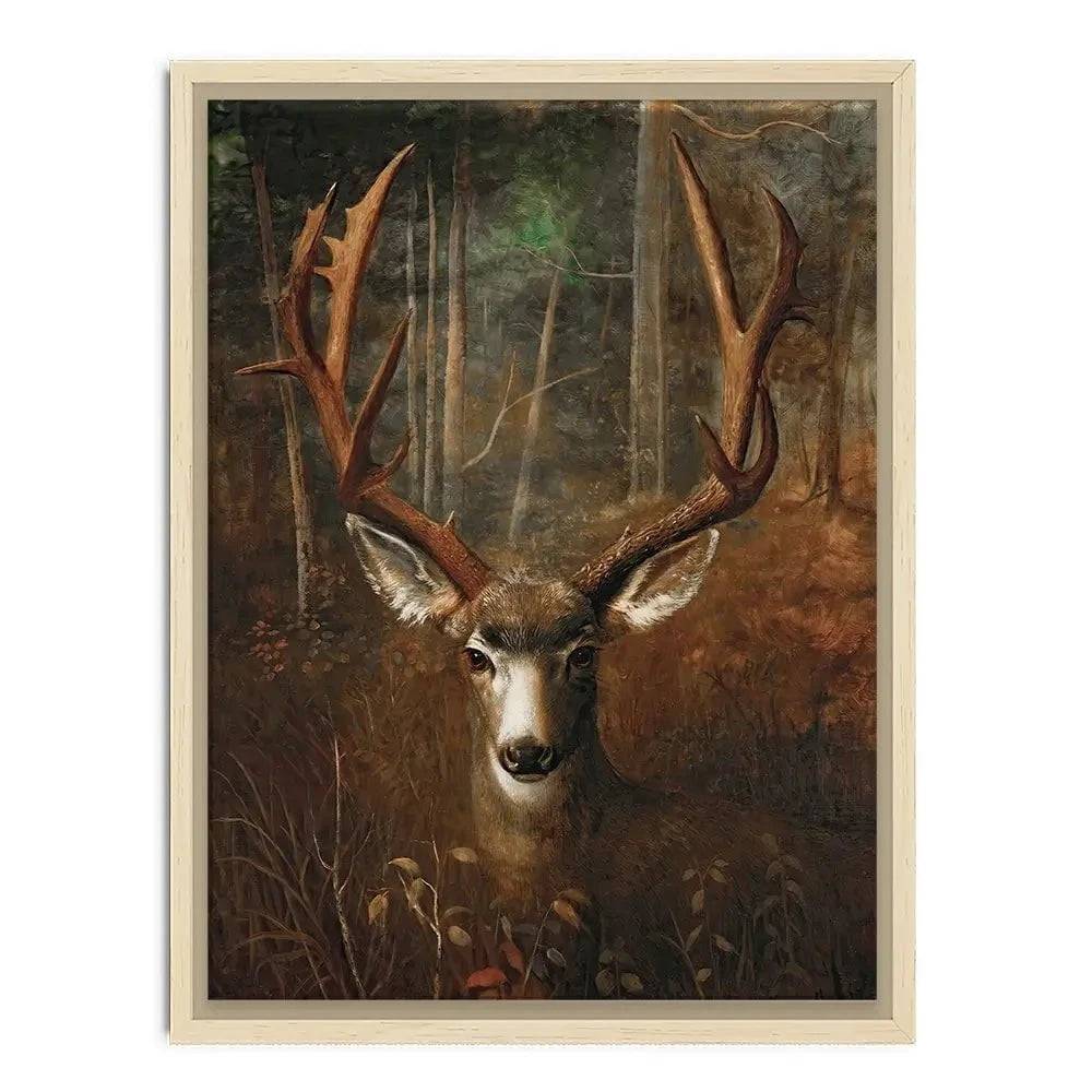 Deer In The Dark Canvas Print Deer In The Dark Canvas Print wall art product Arlington Prints - Independent