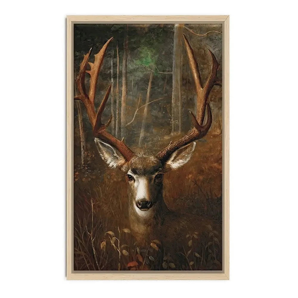 Deer In The Dark Canvas Print Deer In The Dark Canvas Print wall art product Arlington Prints - Independent