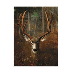 Deer In The Dark Canvas Print Deer In The Dark Canvas Print wall art product Arlington Prints - Independent