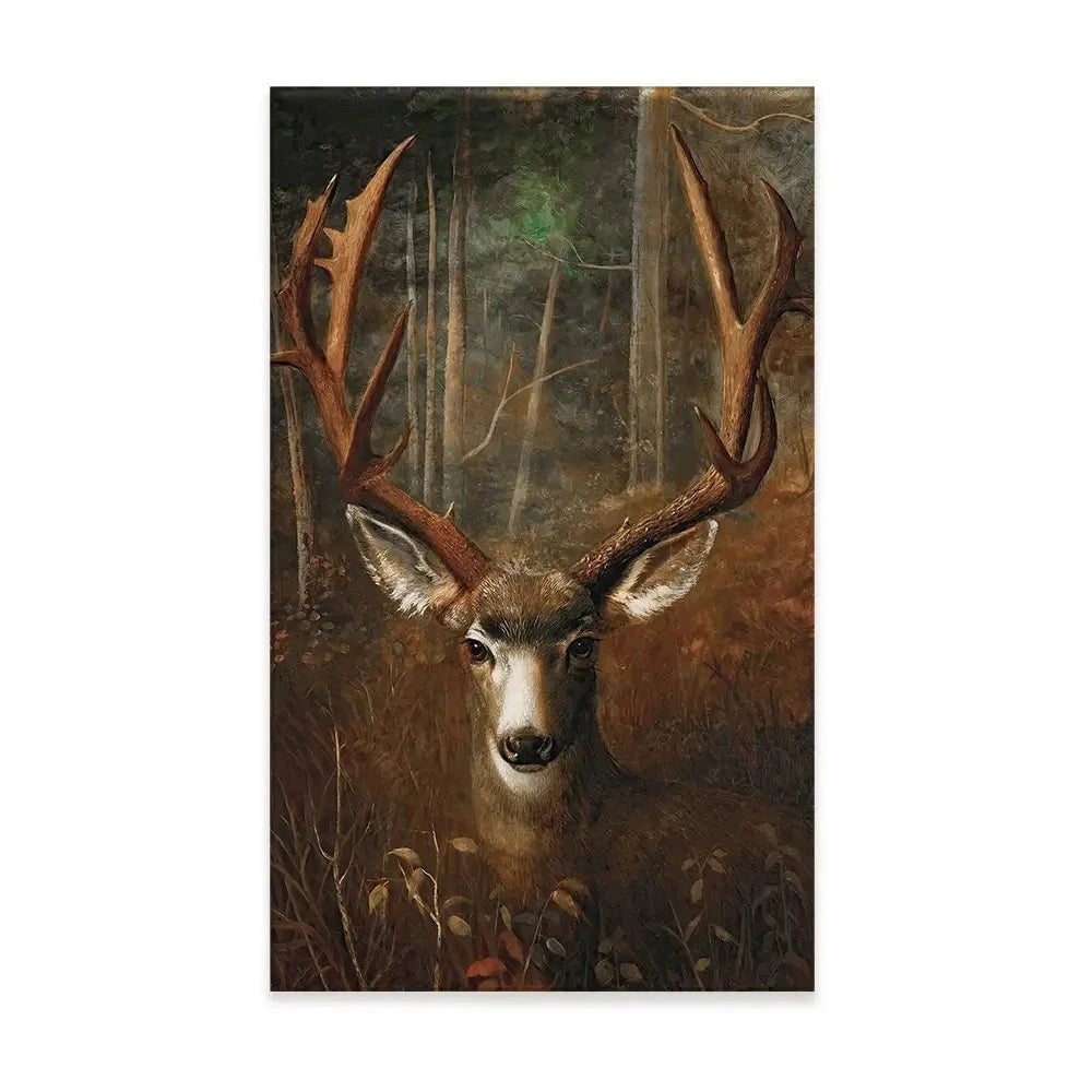 Deer In The Dark Canvas Print Deer In The Dark Canvas Print wall art product Arlington Prints - Independent