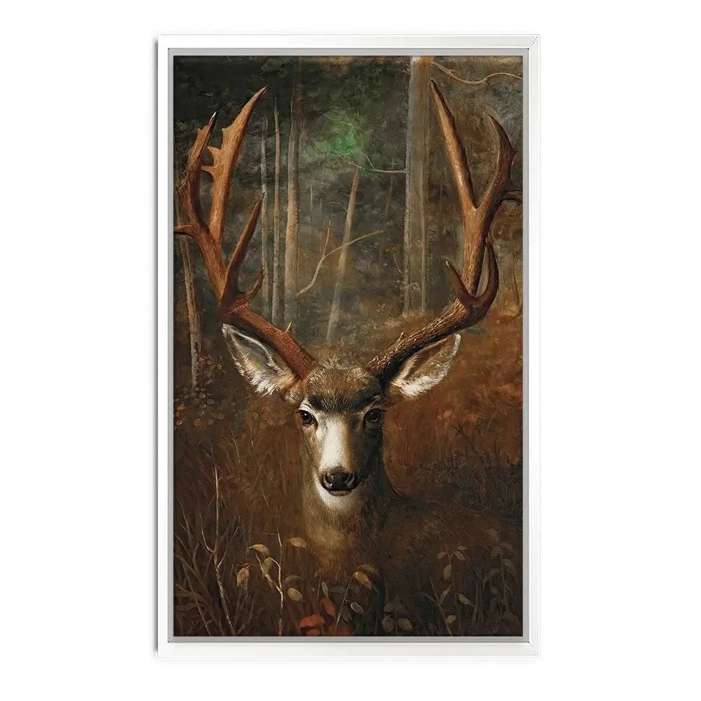 Deer In The Dark Canvas Print Deer In The Dark Canvas Print wall art product Arlington Prints - Independent
