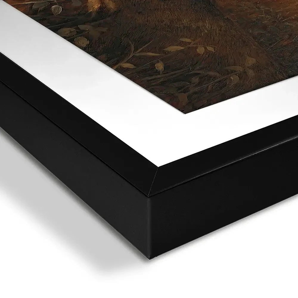 Deer In The Dark Framed Art Print Deer In The Dark Framed Art Print wall art product Arlington Prints - Independent