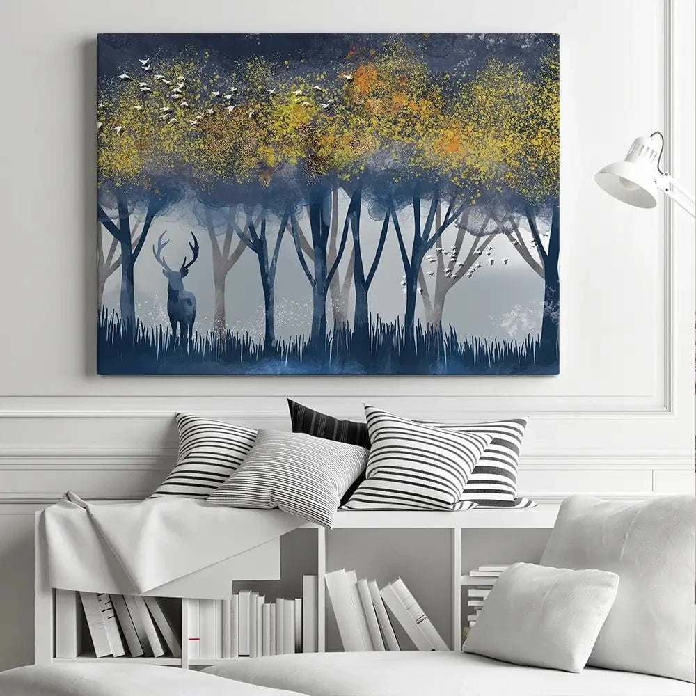 Deer In The Woods Canvas Print Deer In The Woods Canvas Print wall art product Independent