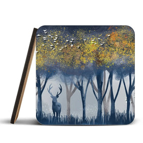 Deer In The Woods Coaster Set Deer In The Woods Coaster Set wall art product Independent