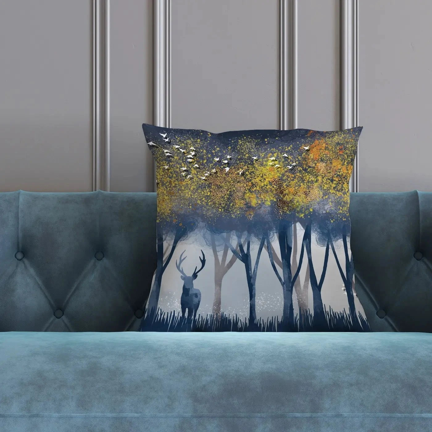 Deer In The Woods Cushion Deer In The Woods Cushion wall art product Independent