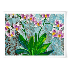 Delicate Orchids Art Print wall art product Olga Tkachyk