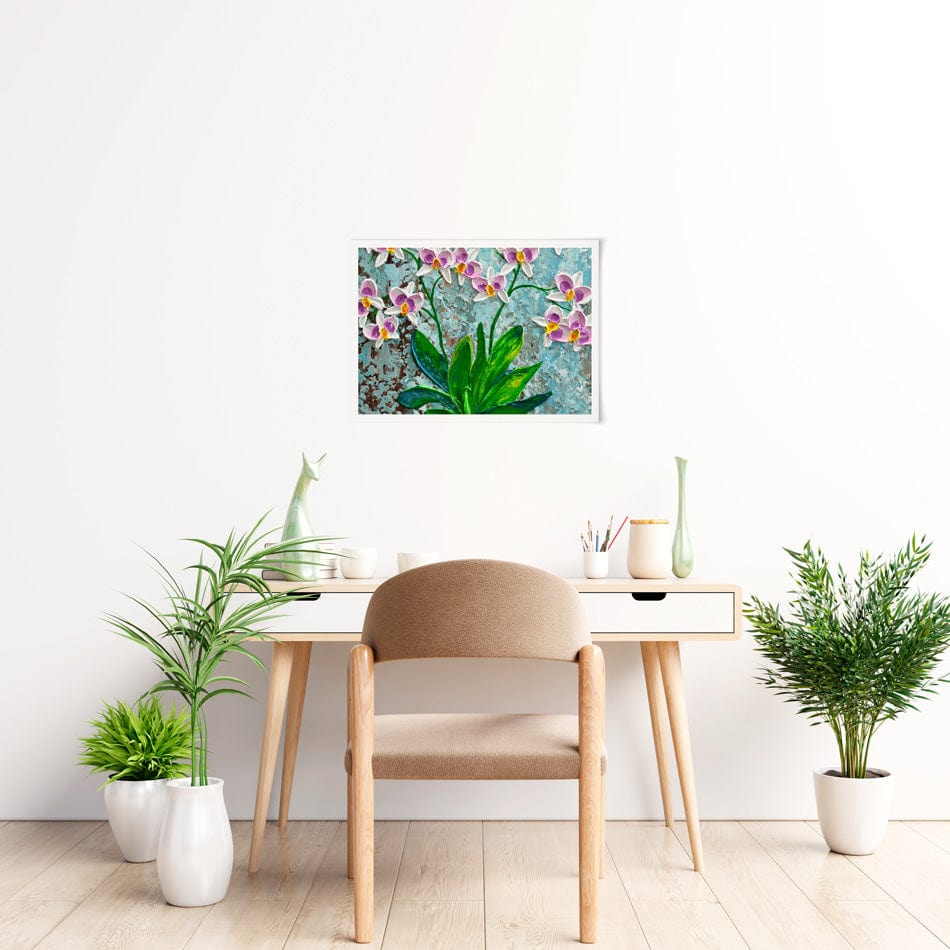 Delicate Orchids Art Print wall art product Olga Tkachyk