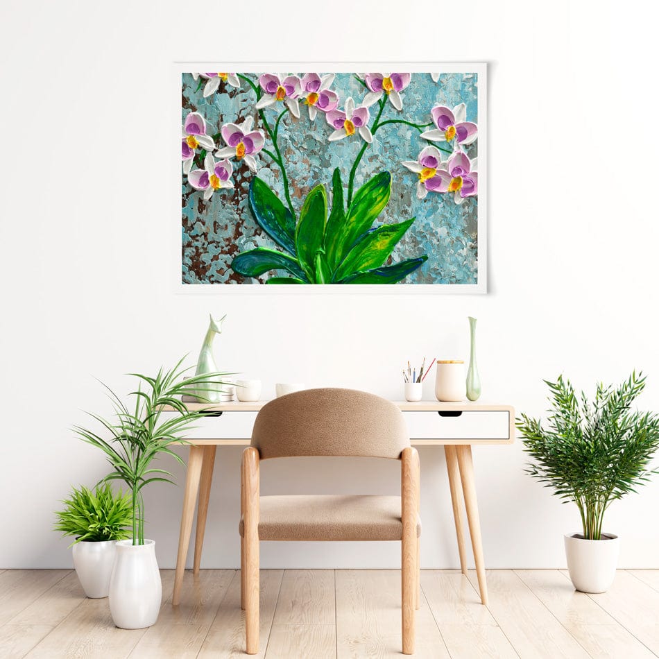 Delicate Orchids Art Print wall art product Olga Tkachyk