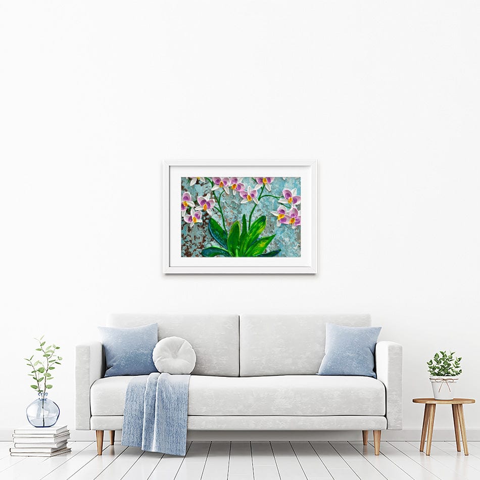 Delicate Orchids Framed Art Print wall art product Olga Tkachyk