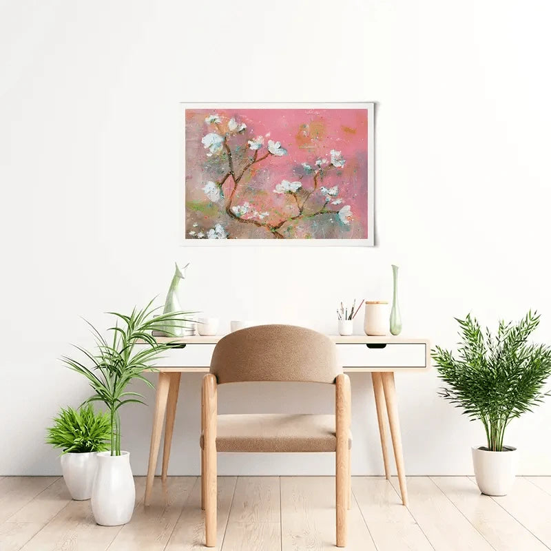 Delicate Pink Blossoms Art Print Delicate Pink Blossoms Art Print wall art product Studio Paint-Ing
