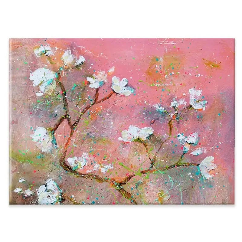Delicate Pink Blossoms Canvas Print Delicate Pink Blossoms Canvas Print wall art product Studio Paint-Ing