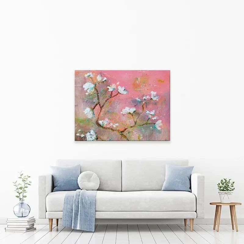 Delicate Pink Blossoms Canvas Print Delicate Pink Blossoms Canvas Print wall art product Studio Paint-Ing