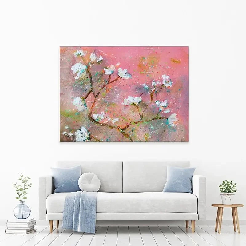 Delicate Pink Blossoms Canvas Print Delicate Pink Blossoms Canvas Print wall art product Studio Paint-Ing