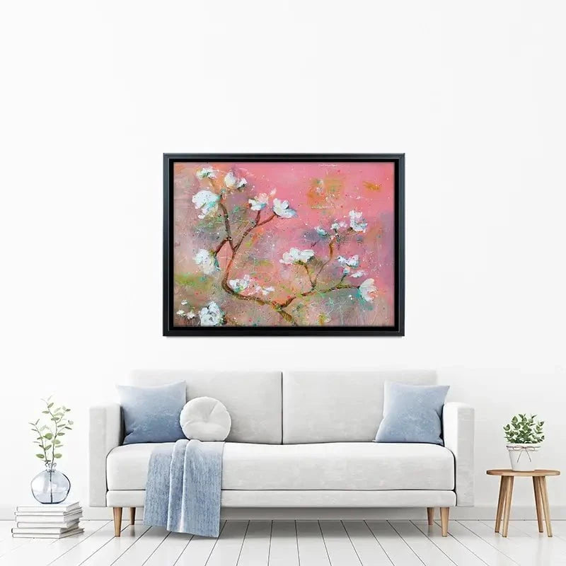 Delicate Pink Blossoms Canvas Print Delicate Pink Blossoms Canvas Print wall art product Studio Paint-Ing