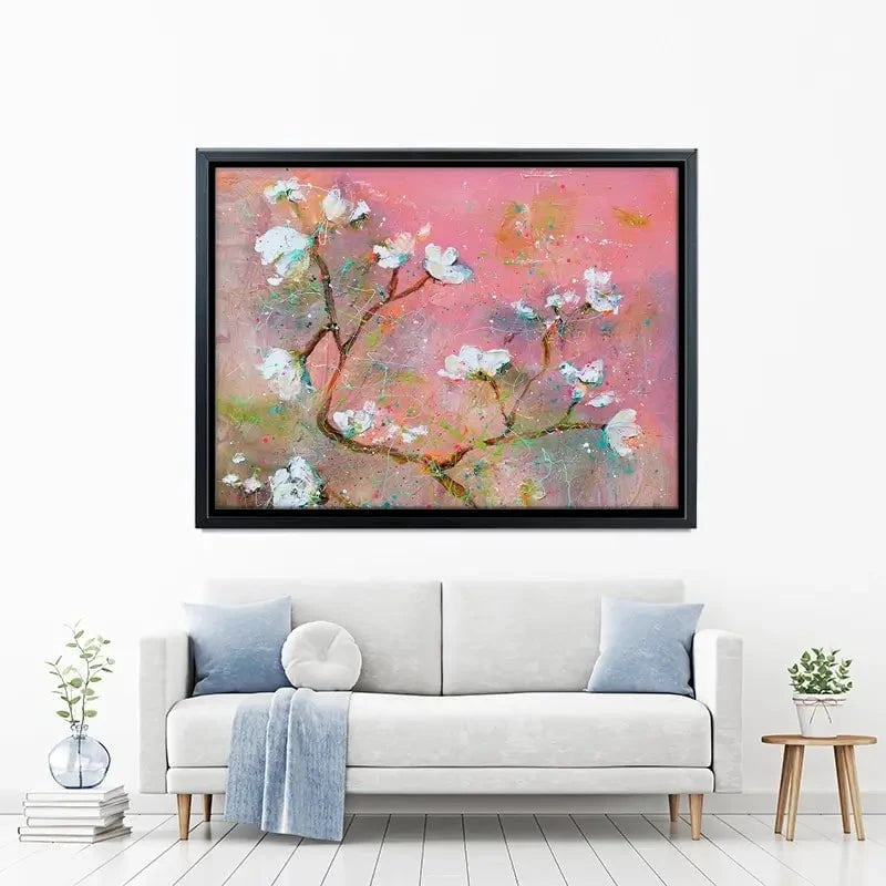 Delicate Pink Blossoms Canvas Print Delicate Pink Blossoms Canvas Print wall art product Studio Paint-Ing