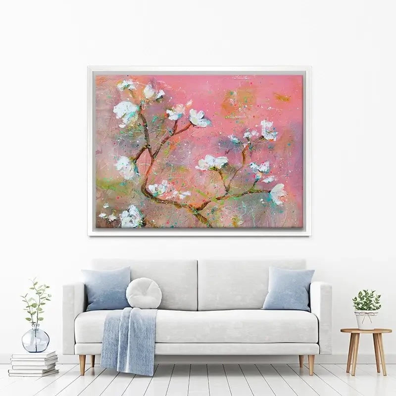 Delicate Pink Blossoms Canvas Print Delicate Pink Blossoms Canvas Print wall art product Studio Paint-Ing