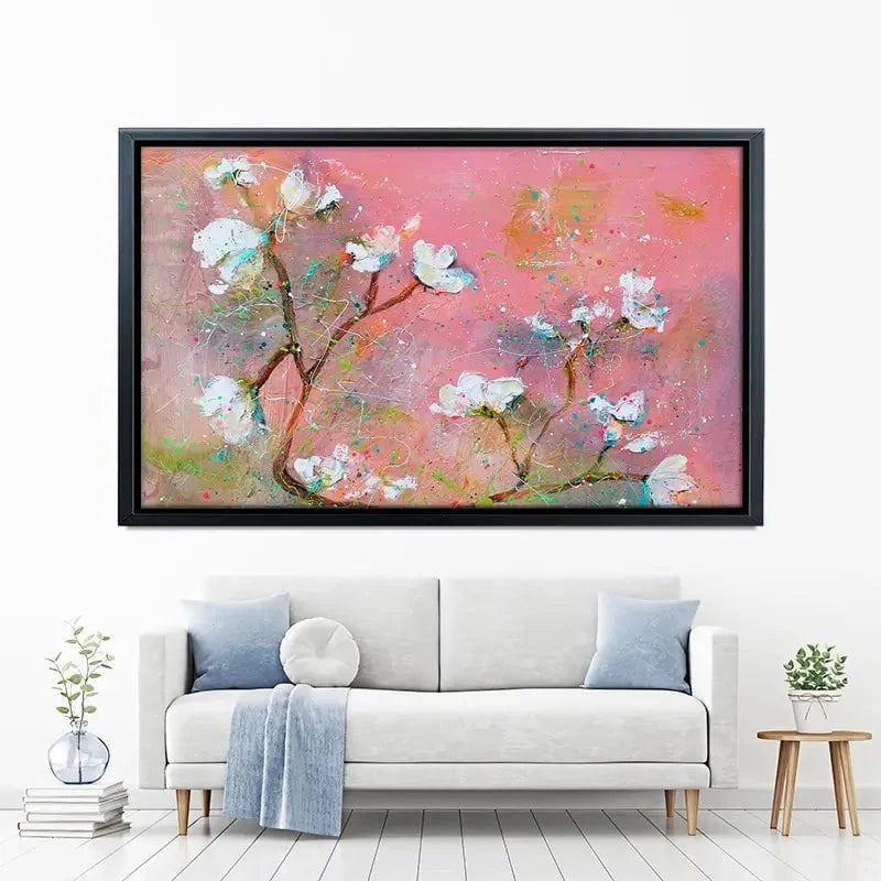 Delicate Pink Blossoms Canvas Print Delicate Pink Blossoms Canvas Print wall art product Studio Paint-Ing