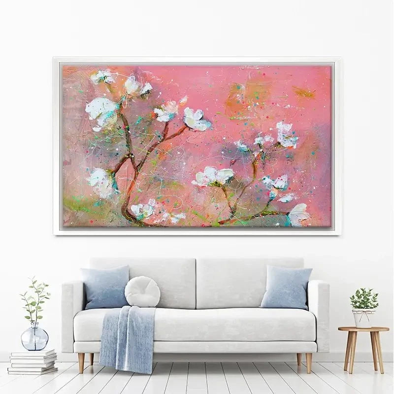 Delicate Pink Blossoms Canvas Print Delicate Pink Blossoms Canvas Print wall art product Studio Paint-Ing