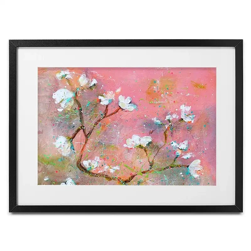 Delicate Pink Blossoms Framed Art Print Delicate Pink Blossoms Framed Art Print wall art product Studio Paint-Ing