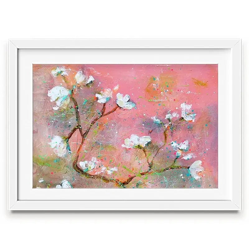 Delicate Pink Blossoms Framed Art Print Delicate Pink Blossoms Framed Art Print wall art product Studio Paint-Ing