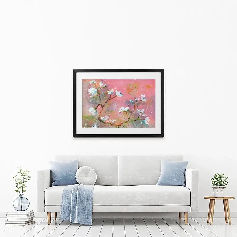 Delicate Pink Blossoms Framed Art Print Delicate Pink Blossoms Framed Art Print wall art product Studio Paint-Ing