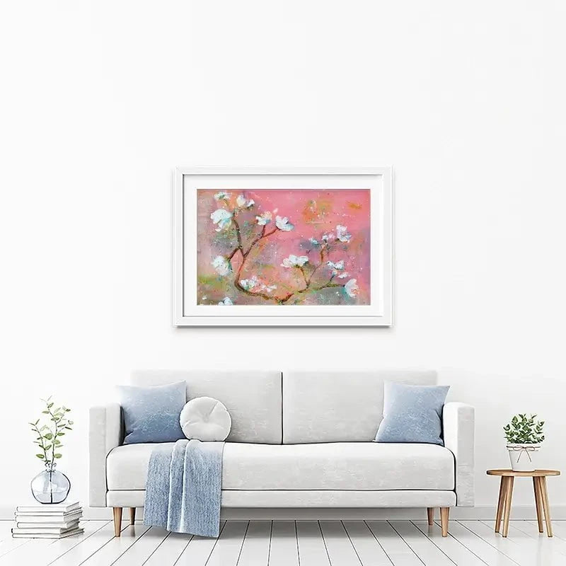 Delicate Pink Blossoms Framed Art Print Delicate Pink Blossoms Framed Art Print wall art product Studio Paint-Ing