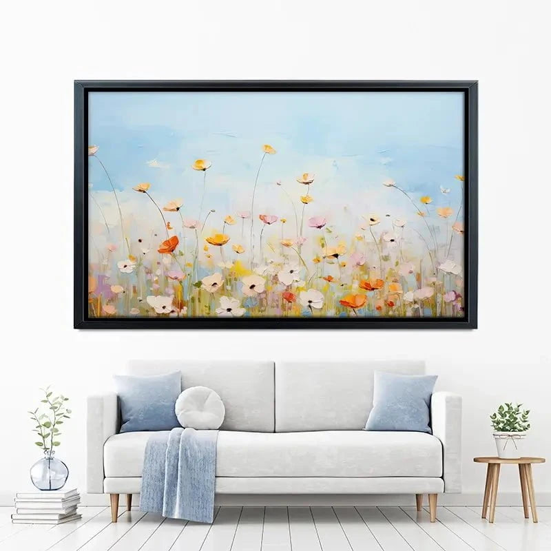 Delicate Wildflowers Canvas Print Delicate Wildflowers Canvas Print wall art product Gina Kelly - Independent