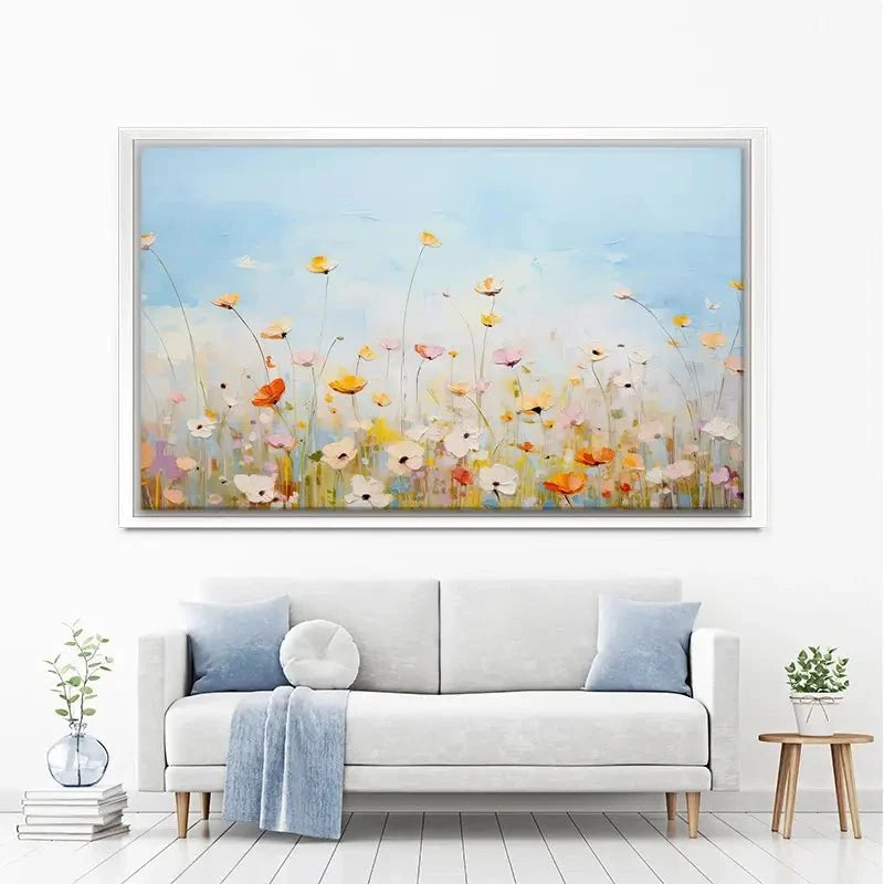 Delicate Wildflowers Canvas Print Delicate Wildflowers Canvas Print wall art product Gina Kelly - Independent