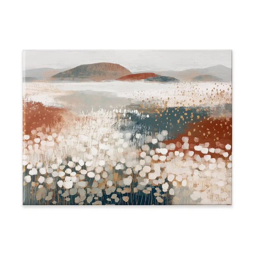 Desert Wildflowers After Rain Canvas Print Desert Wildflowers After Rain Canvas Print wall art product Chromatic Storm Studio