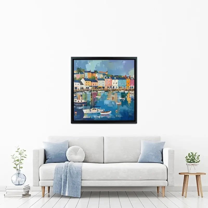 Devon Town Harbour Canvas Print Devon Town Harbour Canvas Print wall art product David Alexander Elder