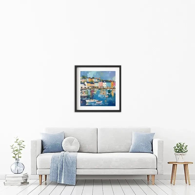 Devon Town Harbour Framed Art Print Devon Town Harbour Framed Art Print wall art product David Alexander Elder