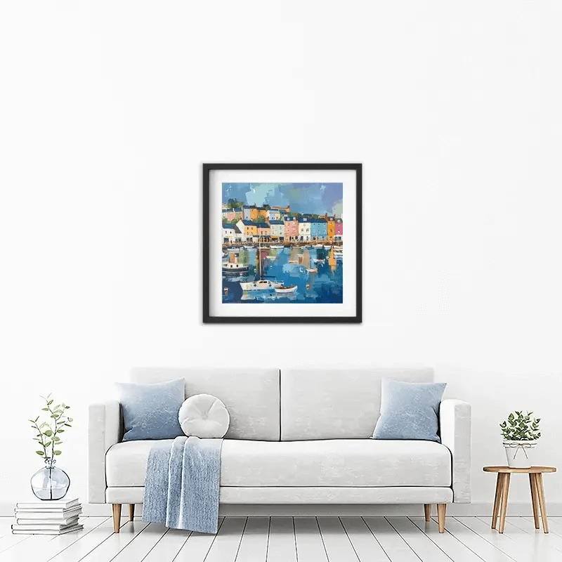 Devon Town Harbour Framed Art Print Devon Town Harbour Framed Art Print wall art product David Alexander Elder