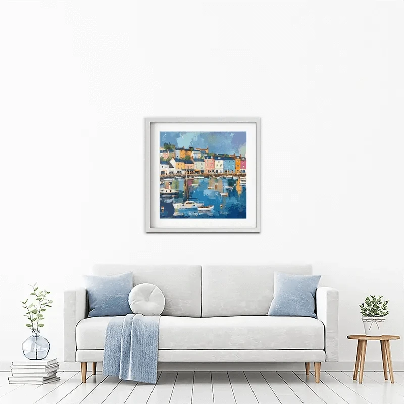 Devon Town Harbour Framed Art Print Devon Town Harbour Framed Art Print wall art product David Alexander Elder