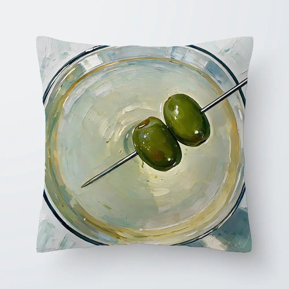 Dirty Martini Cocktail Cushion Dirty Martini Cocktail Cushion wall art product David Alexander Elder