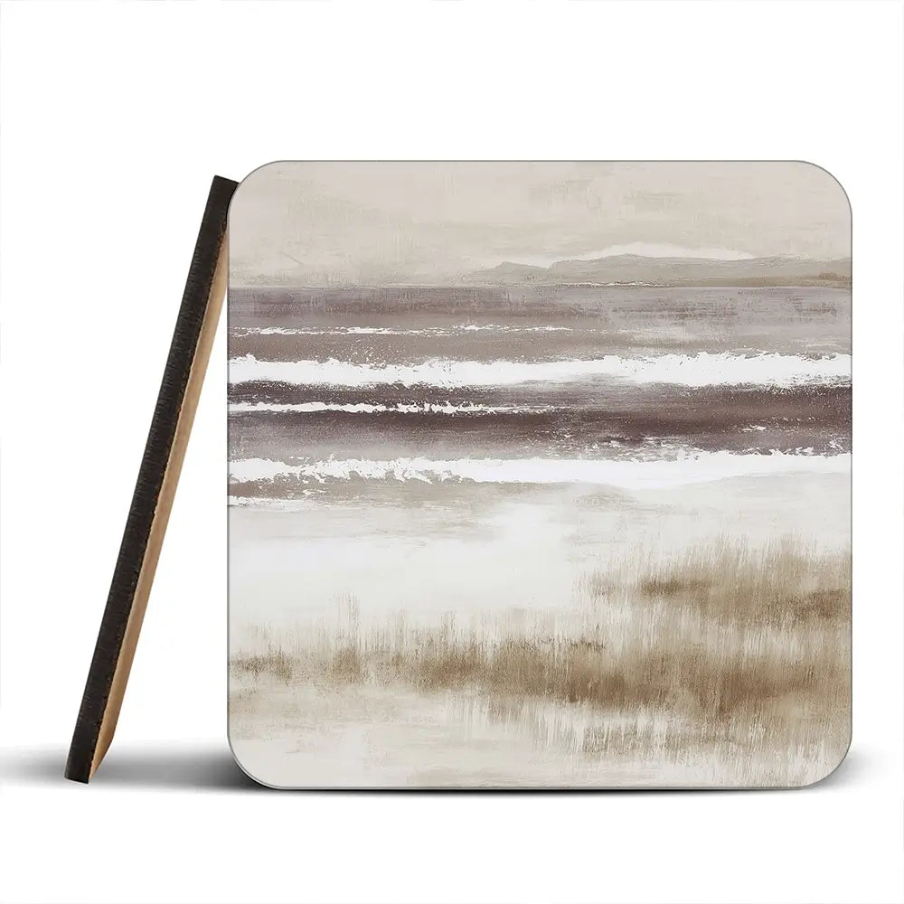 Distant Marsh Horizon Coaster Set Distant Marsh Horizon Coaster Set wall art product Chromatic Storm Studio