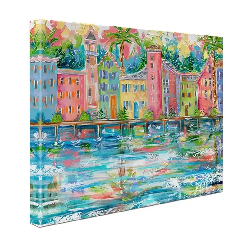 Dock City Canvas Print Dock City Canvas Print wall art product Estelle Grengs - Independent